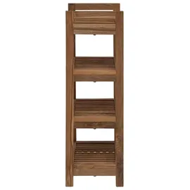 vidaXL Badregal Natur 45 x 30 x 97 cm Massivholz Teak