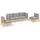 vidaXL Garten-Lounge-Set 5-tlg. grau Kiefer