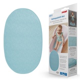 Reer MyHappyBath Mat - Baby Badewannenmatte, Anti-Rutsch-Oberfläche mit Walmotiven, 42 x 25 cm, blau