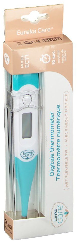 Eureka Care® Thermomètre Numérique Embout flexible - 10 secondes 1 pc(s) Thermomètre