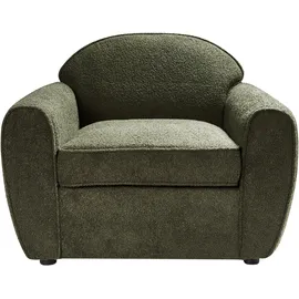 Beliani Sessel ELLEDE Bouclé 72 x 71 x 70 cm Dunkelgrün