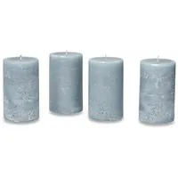 Mirabeau Adventskranz Kerze 4er Set Braga graublau blau|grau
