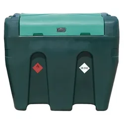 Mobile Dieseltankstelle aus Polyethylen (PE), 24 Volt Pumpe, 900 Liter Volumen