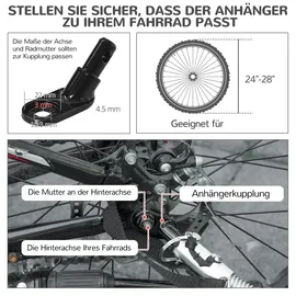 PawHut 2-in-1 Hundeanhänger blau 2023