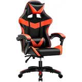 Hti-Living Krit Power Gaming Stuhl Schwarz Rot