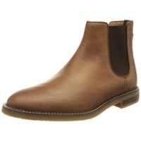 Clarks Herren Jaxen Chelsea-Stiefel, Tan Leather, 39.5 EU