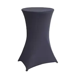 Baumarktplus 10x Stehtischhusse grau 60 cm Husse Partytisch Bistrotisch Tischdecke Decke