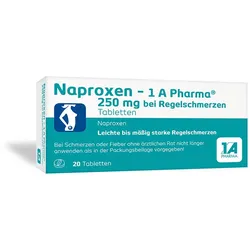 Naproxen 1 A Pharma 250 mg bei Regelschmerzen 20 St