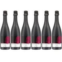 6x Dornfelder Rotsekt Komplex trocken traditionelle Flaschengärung, 2021 - Wein...