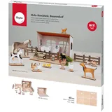Rayher Holz-Adventskalender Bauernhof 2021 46603505 natur
