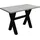 Mäusbacher Bartisch 120 x 105 x 70 cm Schwarz