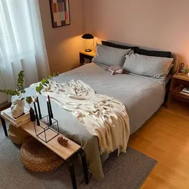 Wolkenfeld Flanell Meliert 135 x 200 cm + 40 x 80 cm/80 x 80 cm