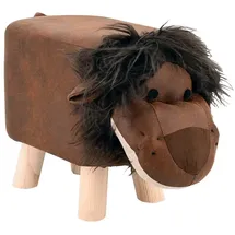 Home Accents Kinderhocker Löwe braun