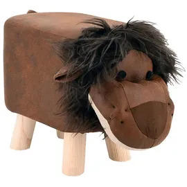 Home Accents Kinderhocker Löwe braun
