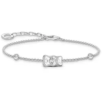Thomas Sabo Armband mit Goldbär silberfarben A2203-051-21-L19V Größe 19