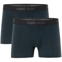 super.natural Herren M Tundra175 2-pack Boxershorts, Blueberry/Blueberry, XL