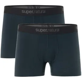 super.natural Herren M Tundra175 2-pack Boxershorts, Blueberry/Blueberry, XL