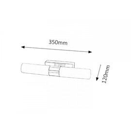 Rabalux Jim LED chromfarben 2-flammig 5750