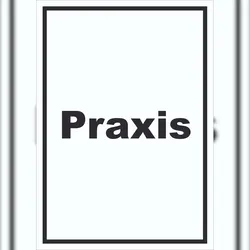 HB-Druck Praxis Schild mit Text Arzt Gesundheit hochkant A5 (148x210mm)