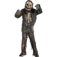 Spooktacular Creations Realistische & Scary Kinder schwarz Zombie-Kostüm für Halloween Dress Up Party, Rollenspiele, Themen-Partys-XL(12-14yr)