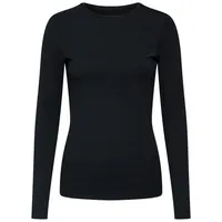 OPUS Longsleeve mit Rundhalsauschnitt, Black, 36