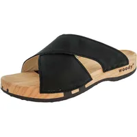 woody Damen Mila Clog Pantolette, Nero, 37 EU