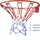 V3Tec Basketballkorb 45 cm Rot