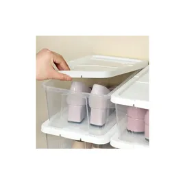 Möbel Kraft Aufbewahrungsbox 35 x 12,5 cm 12-tlg. transparent