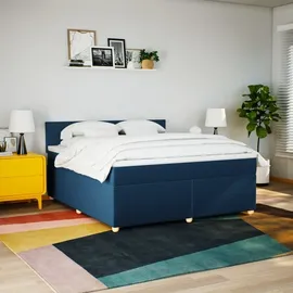 vidaXL Boxspringbett 180 x 200 cm Blau