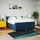 vidaXL Boxspringbett 180 x 200 cm Blau