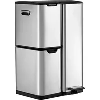 vente-unique Tretabfalleimer 60 l Silber