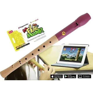 Voggenreiter - Flute Master App mit Holz-KST-Blockflöte dt. GW