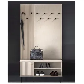 ml meble SOPHIE SET N Garderobenpaneel Schuhschrank 3-St 0,00 x 0,00 x 0,00 schwarz