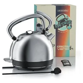 Arendo Wasserkocher 1,7 l Silber