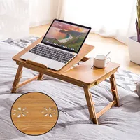 Laptoptisch für Couch, Laptop Ständer Bett Bambus Betttisch klappbar Betttablett