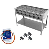 ChattenGlut Gasbräter 6-flammig 27kW Standgerät Rost mit DGUV