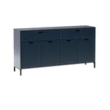 beautysofa Linna 165 x 86 x 40 cm Dunkelblau