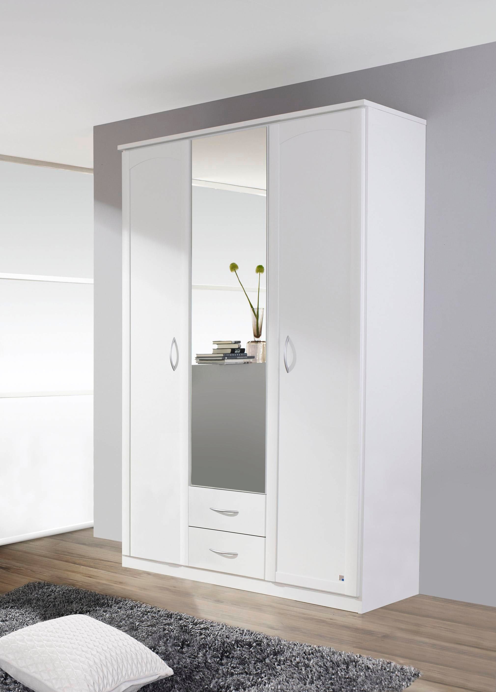 Kleiderschrank RAUCH "Torrent", weiß, B:136cm, Schränke