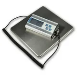 ChiliTec Digitale Paketwaage bis 120kg Edelstahl 27x27cm Spiralkabel