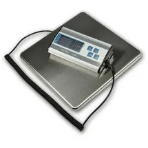 ChiliTec Digitale Paketwaage bis 120kg Edelstahl 27x27cm Spiralkabel