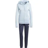 Adidas Damen Linear Track Suit, wonder blue/legend ink/white, L