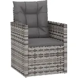 vidaXL Gartensessel 57 x 57 x 75 cm grau