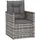 vidaXL Gartensessel 57 x 57 x 75 cm grau
