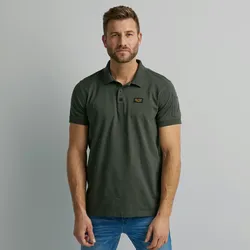 Poloshirt PME LEGEND, Herren, Gr. 4XL, grau, Obermaterial: 95% Baumwolle, 5% Elasthan, casual, normal, Kurzarm, Shirts, mit Logostickerei