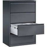 Californian Products CP C 2000 Acurado Hängeregistraturschrank grau 4 Schubladen 78,7 x 59,0 x 135,7 cm