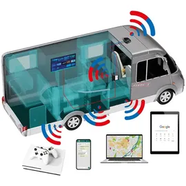 Selfsat MWR 5550 5G Cat 20 WLAN Router bis 3,3 Gbps inkl. SATCO 5G Antenne weiß