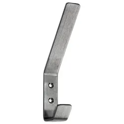 Garderob.-Hut- und Mantelhaken,Einfachhaken, Hali,H142mm,Edelstahl edelstahl