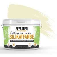 SEEBAUER diy® Silikatfarbe Gelb für Innen (No. 459 Lemon Soda 300 ml) Mineralfarbe Gelbtöne hohe Deckkraft