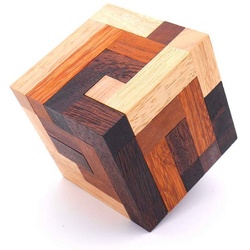 Philos Spiel, 3D-Puzzle CONFUSIO - sehr schwieriges Interlocking-Puzzle, Holzspiel