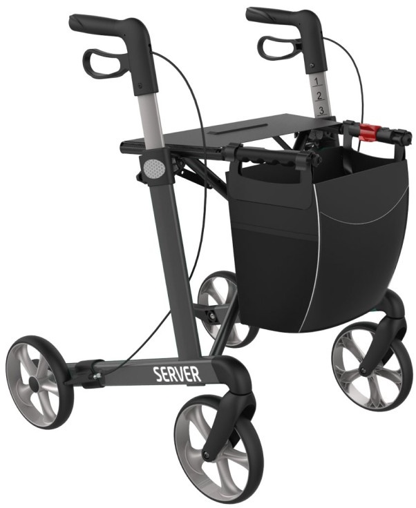 Rehasense Leichtgewicht Rollator Server M anthrazit